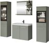 Badmöbel-Set Madrit I (Farbe: Nebelgrün, mit Siphon, mit weißer LED Beleuchtung) Bild 2