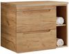 Waschtischunterschrank 81 cm mit Regal LUTON-56-CRAFT Wotan Eiche Nb. B/H/T ca. 81/61,5/46 cm Bild 2