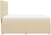 vidaXL Boxspringbett mit Matratze Creme 140x190 cm Stoff 3292070 Bild 5