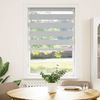 vidaXL Doppelrollo Hellgrau 70x150 cm Stoffbreite 65,9 cm Polyester 4014437 Bild 2