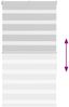 vidaXL Doppelrollo Hellgrau 70x150 cm Stoffbreite 65,9 cm Polyester 4014437 Bild 5