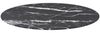 vidaXL Tischplatte Schwarz Ø80x1 cm Hartglas in Marmoroptik 322266 Bild 2
