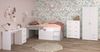 Jugendzimmer-Set >Milky 11< 4-teilig, Bett, Kleiderschrank, Kommode, Schreibtisch, in Weiss / Grey Bild 4