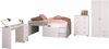Jugendzimmer-Set >Milky 11< 4-teilig, Bett, Kleiderschrank, Kommode, Schreibtisch, in Weiss / Grey Bild 5