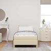 vidaXL Boxspringbett mit Matratze Creme 100 x 200 cm Stoff 3398547 Bild 3
