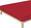 Schlafgut Spannbettlaken Premium, Gummizug: rundum, (1 Stück), Mako-Zwirn-Jersey, Red Deep, XL 180x200cm - 200x220cm Bild 4