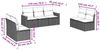 vidaXL 7-tlg. Garten-Sofagarnitur mit Kissen Schwarz Poly Rattan 3258276 Bild 3