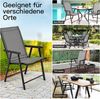 COSTWAY 2er Set Gartenstuhl Klappstuhl Terrassenstuhl bis 110kg, Campingstuhl klappbar, Klappsessel Terrassenstühle Lehnstuhl für Pool, Garten, Rasen Bild 2