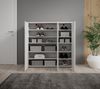 Schuhschrank Lari / Lincoln 2, Holzwerkstoff, Weiß, 120 x 120 x 35 cm Bild 3