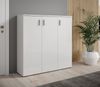 Schuhschrank Lari / Lincoln 2, Holzwerkstoff, Weiß, 120 x 120 x 35 cm Bild 5