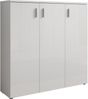 Schuhschrank Lari / Lincoln 2, Holzwerkstoff, Weiß, 120 x 120 x 35 cm Bild 4