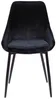Vente-unique - Stuhl 2er-Set - Samt & Schwarzes Metall - Schwarz - MASURIE Bild 4