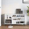 vidaXL Schuhregal Hochglanz-Weiß 102x36x60 cm Holzwerkstoff 819750 Bild 3