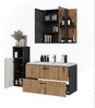 Badmöbel-Set Irma Anthrazit/Goldkraft Eiche 4 Teile Vicco Bild 5