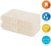 Lavea Badetuch Elena 2er Set Badetücher 100x150 cm, Duschtuch, 500 g/m² Frottier, weich & saugstark, pflegeleicht Bild 2