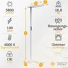 Northpoint LED Stehlampe Bürolampe 100W Bewegungsmelder Tageslichtweiß dimmbar Timer Bild 3