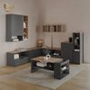 Livinity® Kommode Piave, Anthrazit/Sonoma, mit klappe (1 St) Bild 2