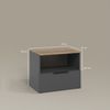 Livinity® Kommode Piave, Anthrazit/Sonoma, mit klappe (1 St) Bild 3