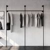 pamo. design Kleiderständer offener Kleiderschrank KIM, Garderobenständer im Industrie Design zur Wandmontage Bild 2