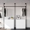 pamo. design Kleiderständer offener Kleiderschrank KIM, Garderobenständer im Industrie Design zur Wandmontage Bild 3