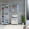 Badschrank Ilias Weiß Hochglanz 60 x 190 cm Vicco Bild 4