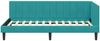 vidaXL Eckbettgestell mit Kopfteil Türkis 90 cm x 190 cm Samt 42016346 Bild 5