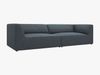 Micadoni Sofa Ruby 4-Sitzer Kord Scala Blau Bild 2