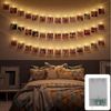 COZY HOME LED-Lichterkette Fotoclip Lichterkette - Batterie und Stecker, 30 Fotoclip LEDs I Timer-Funktion I 6 Meter I Warmweiße LED Bild 5