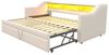 REDOM Schlafsofa Jugendbett,Funktionsbett,Polsterbett, Multifunktionales Polsterbett,mit Ausziehbarem Bettrahmen, USB-Anschluss, LED-Licht, mit Relaxfunktion Bild 4