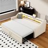 REDOM Schlafsofa Jugendbett,Funktionsbett,Polsterbett, Multifunktionales Polsterbett,mit Ausziehbarem Bettrahmen, USB-Anschluss, LED-Licht, mit Relaxfunktion Bild 5