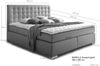 Möbel-Eins ISABELL PLUS Boxspringbett weiß 180x200 cm, Härtegrad 3 Bild 4