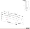 Holzbett (Fichte) "Rosi" 100 x 220 cm 48 cm mit Kopfteil Massivholzbett Bett Bild 5
