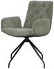 KAWOLA Stuhl NEW CHARME Drehstuhl Esszimmersessel Cord olivgrün 87 x 66 x 59 cm Bild 3