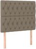 vidaXL Boxspringbett mit Matratze Taupe 120x200 cm Stoff 3136825 Bild 5