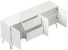 Sideboard Yako 180cm 2 SoftClose 3 Türen Weiß hochglanz : Weiss hochglanz Bild 4