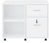 Vente-unique - NILIKO Desk accessory and organiser Holz, Platte Weiß - B 39,5 cm x H 66 cm x L 80 cm Bild 3