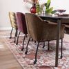 Bronx71 Esszimmerstuhl mit Rollen Enzo Chenille Mocha Bild 3