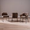 Bronx71 Esszimmerstuhl mit Rollen Enzo Chenille Mocha Bild 4