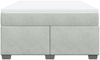 vidaXL Boxspringbett mit Matratze Hellgrau 140x190 cm Samt 3285281 Bild 4
