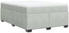 vidaXL Boxspringbett mit Matratze Hellgrau 140x190 cm Samt 3285281 Bild 2