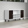 Trendteam 'Evolution' Sideboard Click System, Holz weiß / wenge Lack, 136 x 70 x 36 cm Bild 5