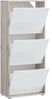 FORTE Sienna Schuhschrank, Holzwerkstoff, Beige/Braun/Weiß, 55,2 x 129,7 x 27,9 cm Bild 5