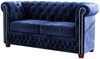 S-Style Möbel Polstergarnitur Chesterfield Leeds 3+2+1, (1x 3-Sitzer-Sofa, 1x 2-Sitzer-Sofa, 1x Sessel), mit Wellenfederung Bild 3