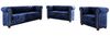 S-Style Möbel Polstergarnitur Chesterfield Leeds 3+2+1, (1x 3-Sitzer-Sofa, 1x 2-Sitzer-Sofa, 1x Sessel), mit Wellenfederung Bild 2