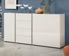 Sideboard >Atrium< in weiß, Holzwerkstoff - 180x92x40cm (BxHxT) Bild 2