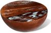 Couchtisch, Sofatisch Schalenform mit Stahlboden Altholz Massiv Bild 3