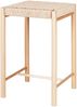 House Nordic Thekenstuhl mit Sitz aus natürlichem Korbgeflecht, Pappelholz, natur Bild 2