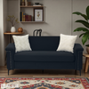 Sofa 2‑Sitzer — Sitzfläche 172x73,5 cm, schwarzer Polyesterstoff, hochdichter Schaum mit Federkern, stabile Metallfüße,172*73.5*81.5 cm Bild 3