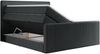 Boxspringbett KING DOREN, mit zwei Bettkästen und einer Multipocket-Matratze - 140x200 - Dunkelgrau Stoff - H4 Bild 5