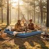Avenli Luftmatratze Luftbett Camping für 2-3 Personen grün-deko 203x183x22cm King-Size, (aufblasbar Ideal als Reisebett oder Isomatte, 1-St, für Indoor und Outdoor mit beflockter Oberfläche), Campingmatratze ohne Pumpe Bild 4